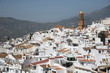 The white town of Competa in the Sierra Almijara Spain