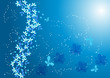 Blue flower background