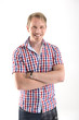 Photo: Junger Sportlicher Mann mit einem lächeln. Junger Sportlicher Mann mit einem lächeln.