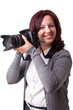 Foto: woman with camera woman with camera