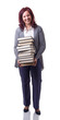 woman with books