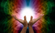 Healer working with energy