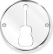 electric guitar metal button