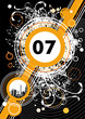 Funky Seven BlackWhiteOrange - Ultra Elektro