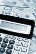 calculator and dollars