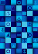 Sea mosaic background.