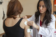 Patient at the physiotherapy session