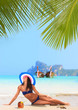 Photo: Asian girl posing at the beach Asian girl posing at the beach