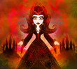 haunted house and witch