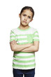 Young girl sad and upset