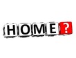 3D Home? Button Click Here Block Text