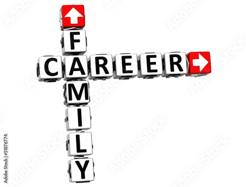 Illustration: 3D Family Career Crossword 3D Family Career Crossword