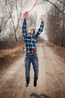 Photo: The cheerful boy with a balloon The cheerful boy with a balloon