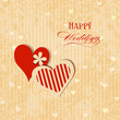 Wedding hearts greeting card