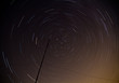 Star trails in the night skies