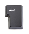 Computer key enter from the keyboard. On a white background.