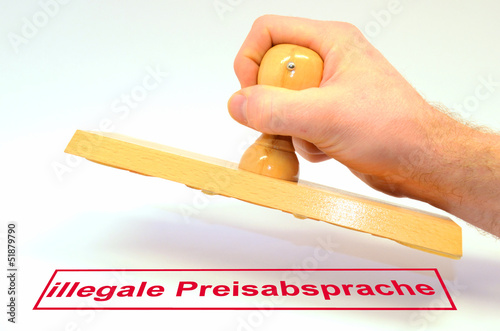 Photo: Preisabsprache Stempel Preisabsprache Stempel