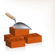 Brick and trowel