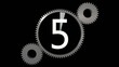countdown withe cogwheel