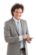 Businessman Using a Smart Phone
