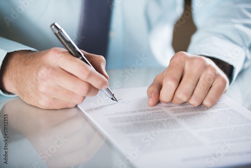 Photo: Business contract Business contract