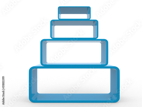 Illustration: Abstract 3d frames Abstract 3d frames