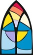 A window with stained glass