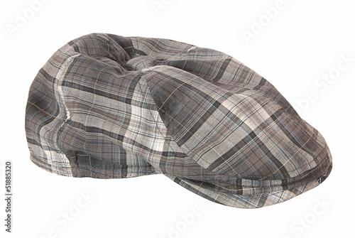 Photo: It is a checkered cloth cap. It is a checkered cloth cap.