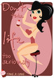 Motivational poster with pin up girl