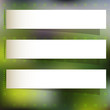 Square green blurred background with place for text.