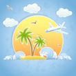 Island and Airplane