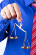 Businessman Shows Scales
