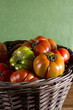 Basket with tomatoes