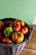 Basket with tomatoes