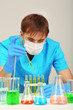 Assayer during research on room background
