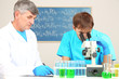 Physician and assayer during research on room background