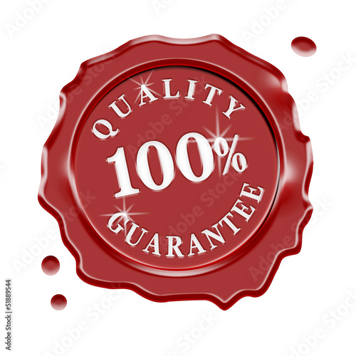 Illustration: Wax Seal Quality Guarantee Wax Seal Quality Guarantee