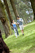 Photo: Couple running at the park Couple running at the park