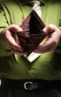 Empty wallet in male hands - poor economy