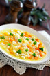 Photo: Soup with chicken, rice and vegetables Soup with chicken, rice and vegetables