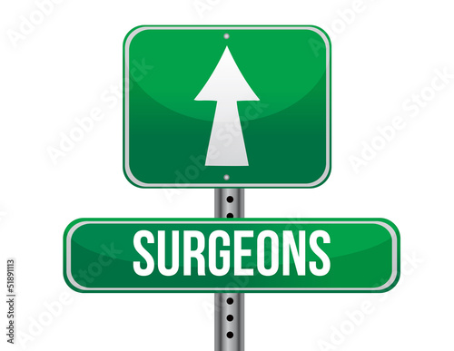 Illustration: surgeons road sign illustration design surgeons road sign illustration design