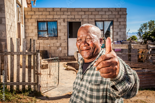 Photo: Coloured retired man very positive Coloured retired man very positive