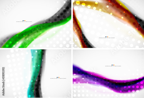 Vector: Set of abstract modern design templates Set of abstract modern design templates