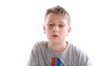 portrait of a pensive teen