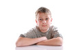 portrait of a pensive teen