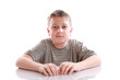 portrait of a pensive teen
