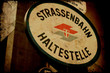 Illustration: Retroplakat - Haltestelle Retroplakat - Haltestelle