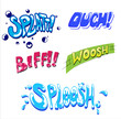Set of Comic Expression Vector Text