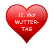 Vektor: Herz Muttertag Herz Muttertag