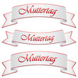 Banderole – Muttertag, roter Schriftzug